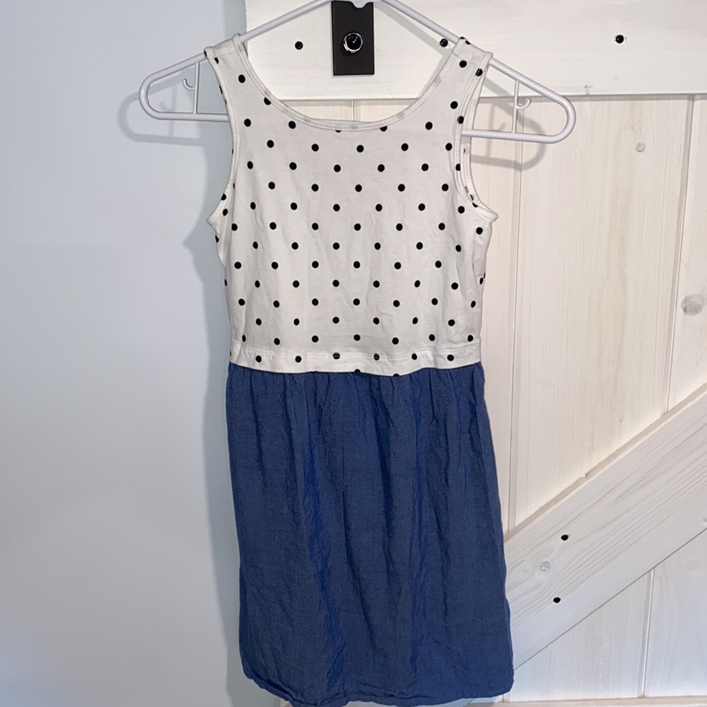 Old Navy Polka Dot/Denim Dress